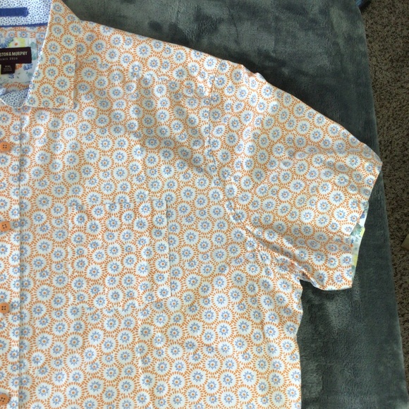 Johnston & Murphy Shirt Adult XXL Geometric Performance Button Up Preppy Mens - Picture 6 of 12